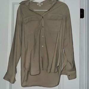Beige Button Down